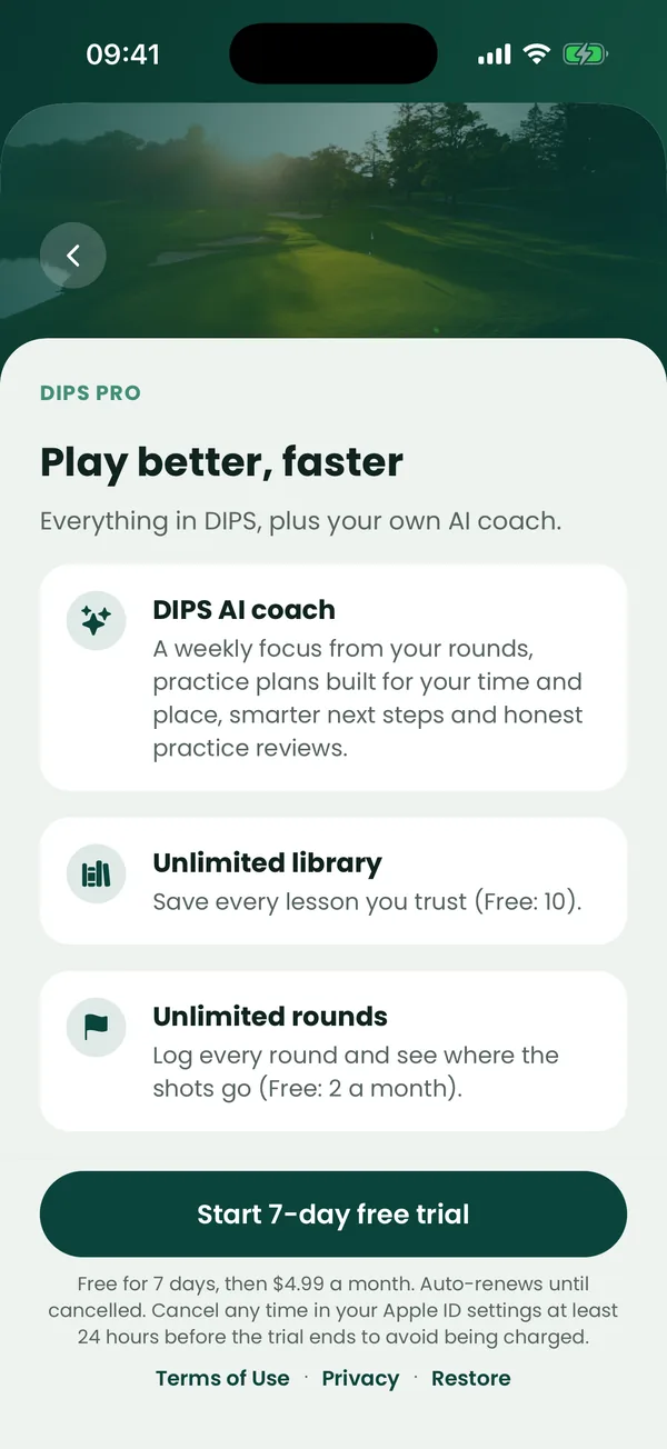 DIPS Pro with the DIPS AI coach